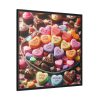 88302-300.jpg Colorful Candy Hearts Framed Canvas