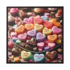 88302-301.jpg Colorful Candy Hearts Framed Canvas
