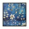 88302-31.jpg Blue Floral Seamless Pattern Framed Canvas