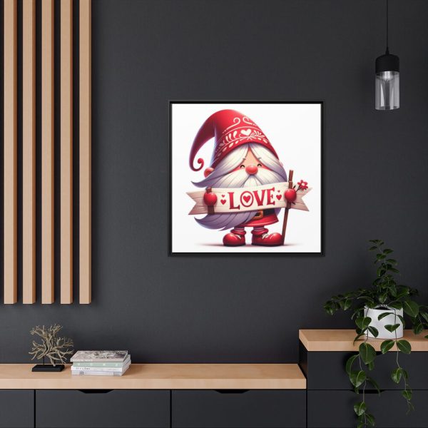 88302-329.jpg Whimsical Gnome Character Framed Canvas