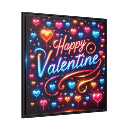 Happy Valentine Framed Canvas
