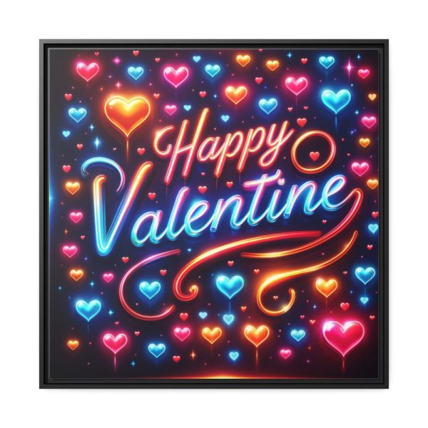 88302-331.jpg Happy Valentine Framed Canvas