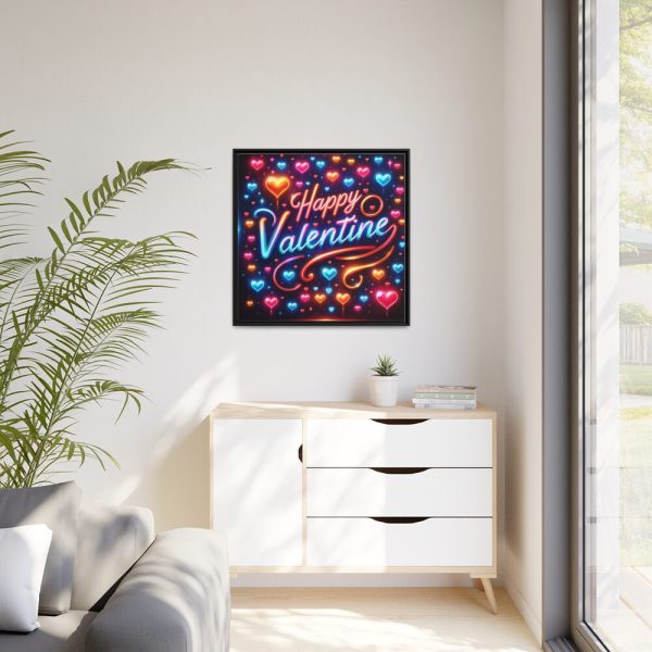 88302-333.jpg Happy Valentine Framed Canvas