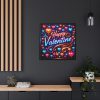 88302-334.jpg Happy Valentine Framed Canvas