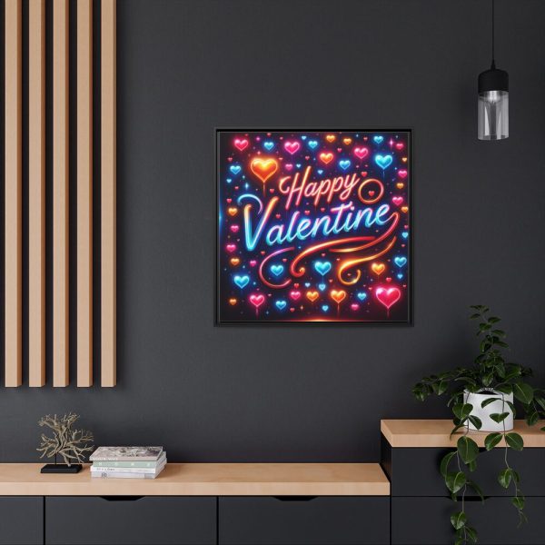 88302-334.jpg Happy Valentine Framed Canvas