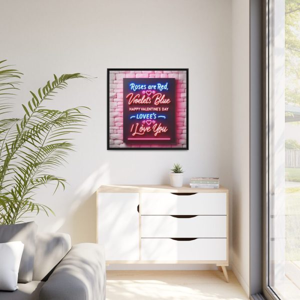 88302-338.jpg Roses Are Red, Violets Are Blue Framed Canvas
