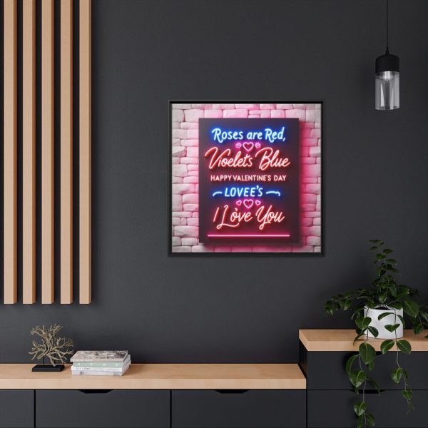 88302-339.jpg Roses Are Red, Violets Are Blue Framed Canvas