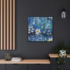 88302-34.jpg Blue Floral Seamless Pattern Framed Canvas