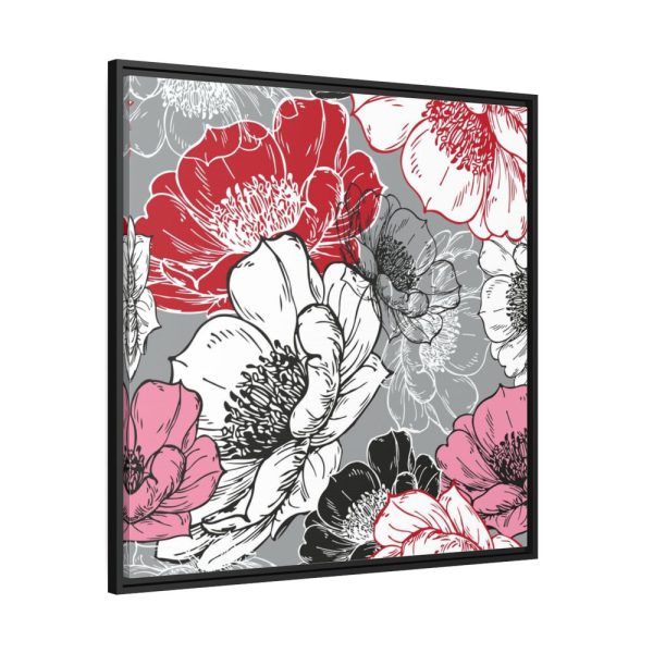 88302-35.jpg Large Poppy Flower Heads Framed Canvas