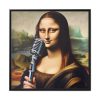 88302-361.jpg Mona Lisa Reimagined as a Singer Framed Canvas