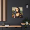 88302-364.jpg Mona Lisa Reimagined as a Singer Framed Canvas