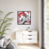 88302-38.jpg Large Poppy Flower Heads Framed Canvas