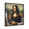 88302-380.jpg Mona Lisa Very Tired From Work Framed Canvas