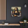 88302-384.jpg Mona Lisa Very Tired From Work Framed Canvas