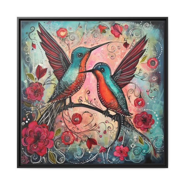 88302-391.jpg Pair of Hummingbirds Framed Canvas