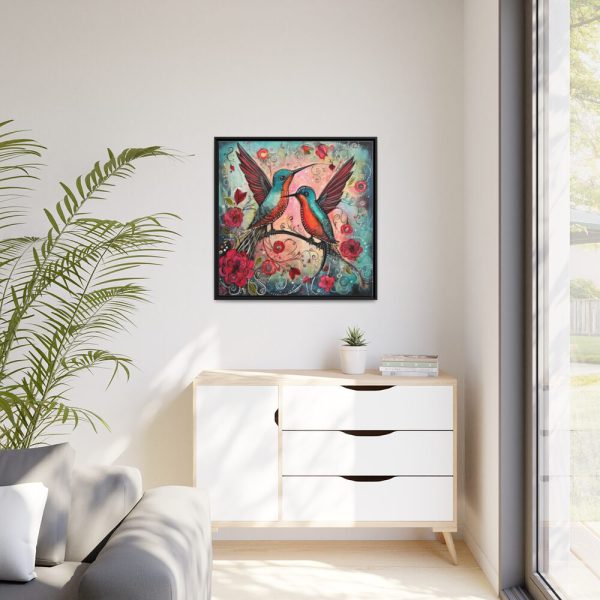 88302-393.jpg Pair of Hummingbirds Framed Canvas