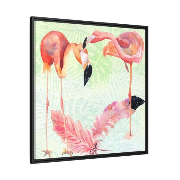 88302-395.jpg Two Flamingos Tropical Framed Canvas