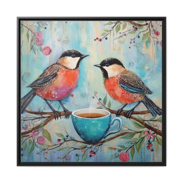 88302-411.jpg Coffee Tea Birds Framed Canvas