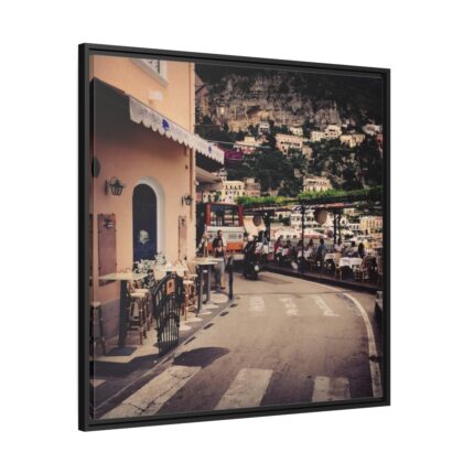 Caffe in Italy Framed Canvas