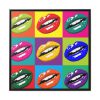 88302-51.jpg Mouth Lips Pop Art Framed Canvas