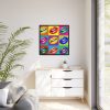 88302-53.jpg Mouth Lips Pop Art Framed Canvas
