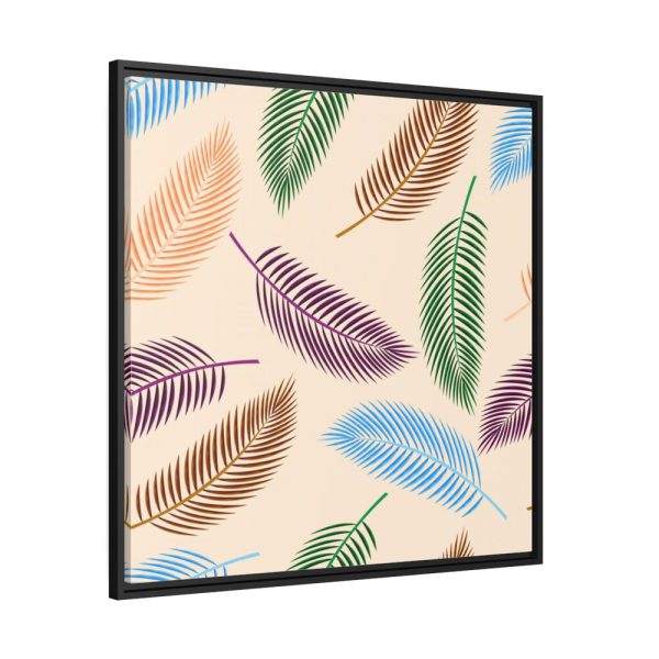 88302.jpg Tropical Leaves Pattern Framed Canvas