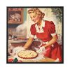88302-81.jpg Christmas Woman From 1950 Framed Canvas