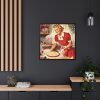 88302-84.jpg Christmas Woman From 1950 Framed Canvas