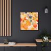 88302-9.jpg Orange Yellow Abstract Artwork Framed Canvas