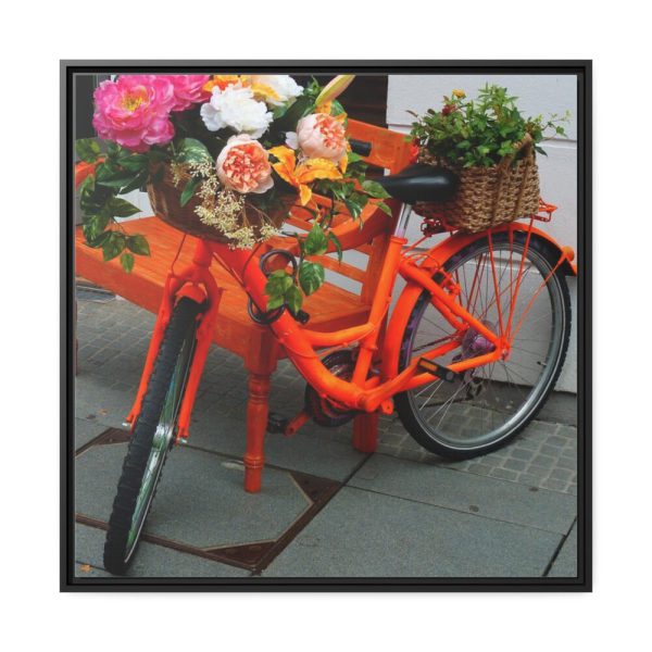 88302-96.jpg Bike Decorated With Flowers Framed Canvas