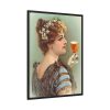 88303-1.jpg Vintage Beer Woman Framed Canvas