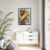 88303-3.jpg Vintage Beer Woman Framed Canvas