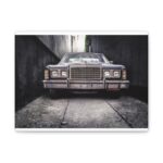 Car Vintage Parking Narrow Standard Canvas - Image 6