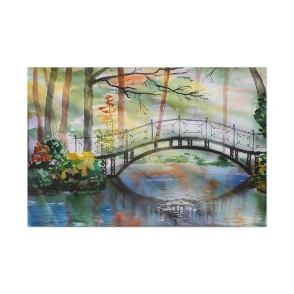 91638-106.jpg Bridge Over River Standard Canvas