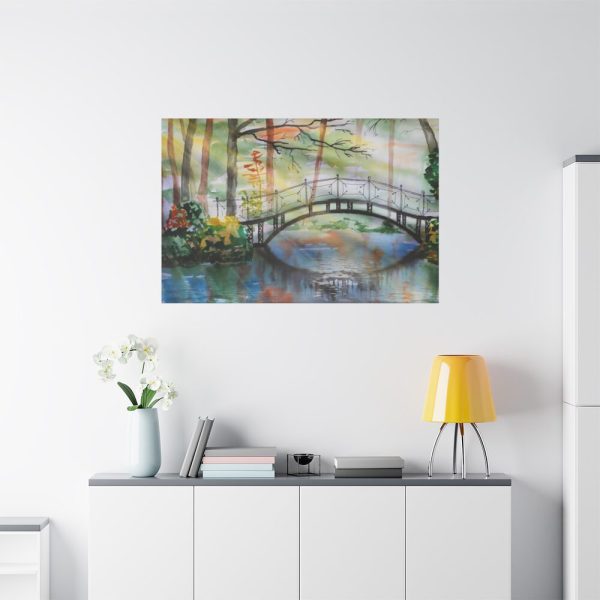 91638-107.jpg Bridge Over River Standard Canvas