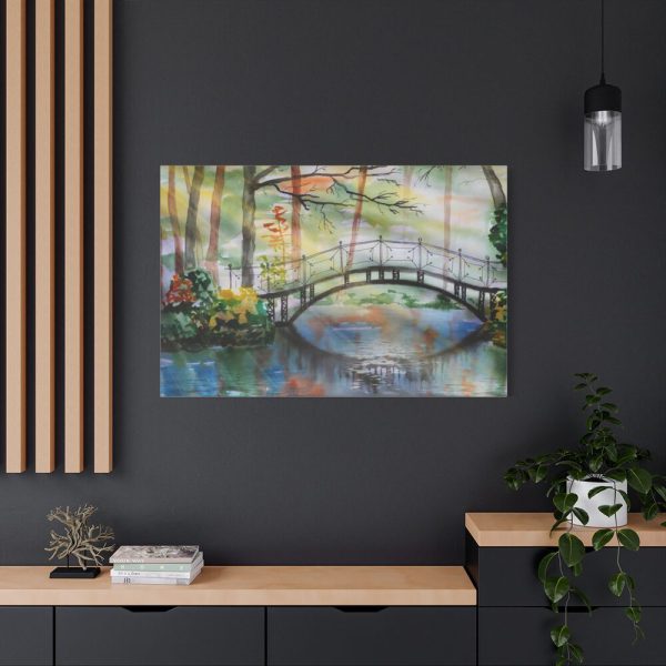 91638-108.jpg Bridge Over River Standard Canvas