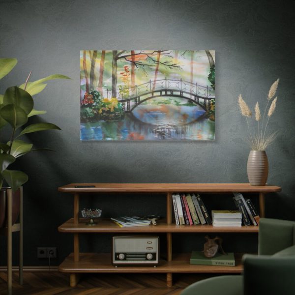 91638-109.jpg Bridge Over River Standard Canvas