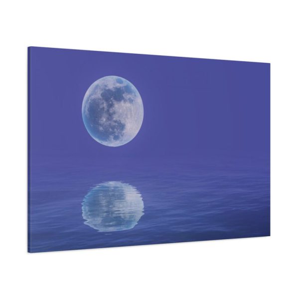 91638-110.jpg Moon Water Lake Reflection Standard Canvas