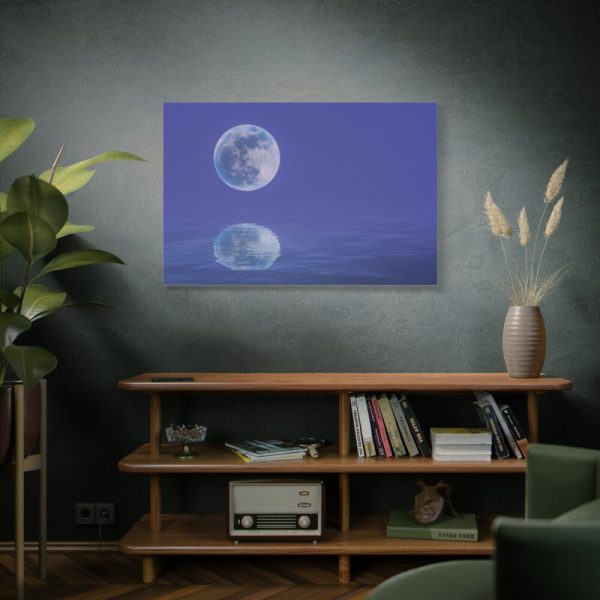 91638-114.jpg Moon Water Lake Reflection Standard Canvas