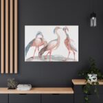Miss Crane Birds by Johan Teyler Standard Canvas - Image 4