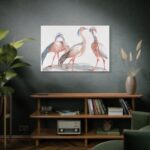 Miss Crane Birds by Johan Teyler Standard Canvas - Image 5