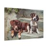 91638-185.jpg Dogs Puppies Vintage Old Standard Canvas