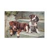 91638-186.jpg Dogs Puppies Vintage Old Standard Canvas