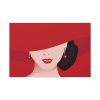 91638-196.jpg Woman In Red Hat Standard Canvas
