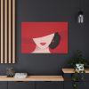 91638-198.jpg Woman In Red Hat Standard Canvas