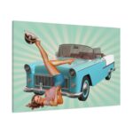 Retro Vintage Car Standard Canvas