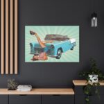 Retro Vintage Car Standard Canvas - Image 4