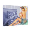 91638-205.jpg Pin-up Girl On Bed Standard Canvas