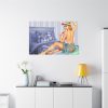 91638-207.jpg Pin-up Girl On Bed Standard Canvas