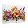 91638-220.jpg Colorful Watercolor Flowers on White Background Standard Canvas